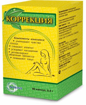 КОРРЕКЦИЯ КАПС. 0,4Г №80 (БАД) - Сосново-Озерское